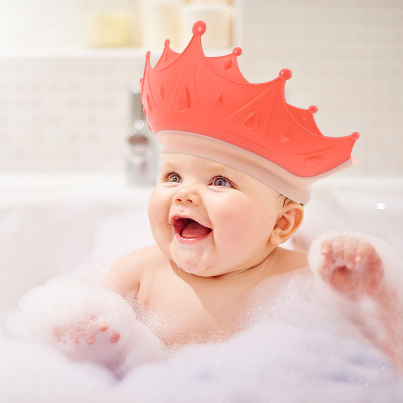 2pcs 베이비 샤워 캡 유아 비치 모자 아기 태양 모자 목욕 바이저 유아에 대 한 머리 세척 모자 유아