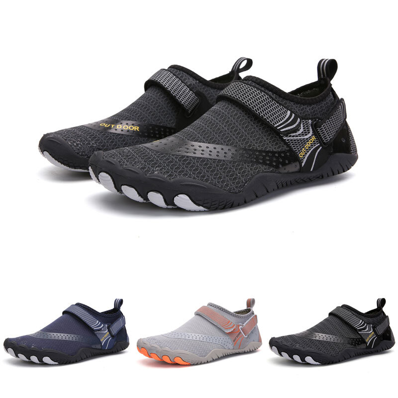 Sepatu Air ZZFABER Uniseks Sneakers Bertelanjang Kaki Fleksibel Sepatu Aqua Pantai Cepat Kering Luar Ruangan untuk Pria Dewasa Berkendara Kebugaran Datar
