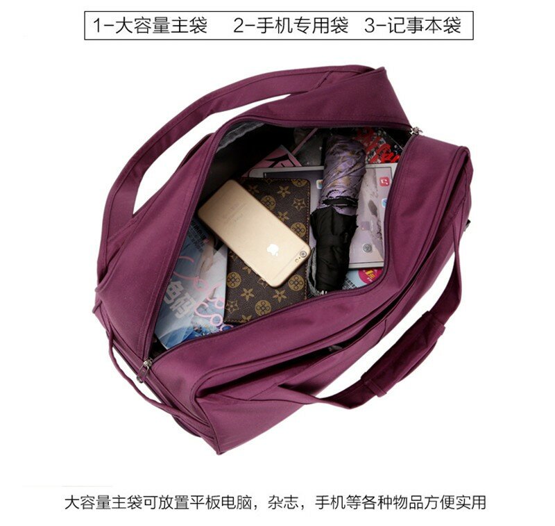 YILIAN กระเป๋าเดินทางหญิงดึงเสากระเป๋า2022ใหม่ขนาดใหญ่กระเป๋าเดินทาง Bag กระเป๋าเดินทางกระเป๋ากันน้ำแบบพกพา