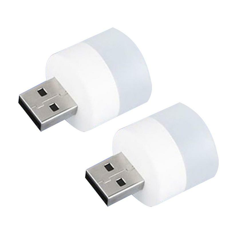 USB Plug Lâmpada Computador Mobile Power Carregamento USB Pequeno Livro Lâmpada LED Eye Proteção Leitura Luz Pequena Redonda Luz Da Noite