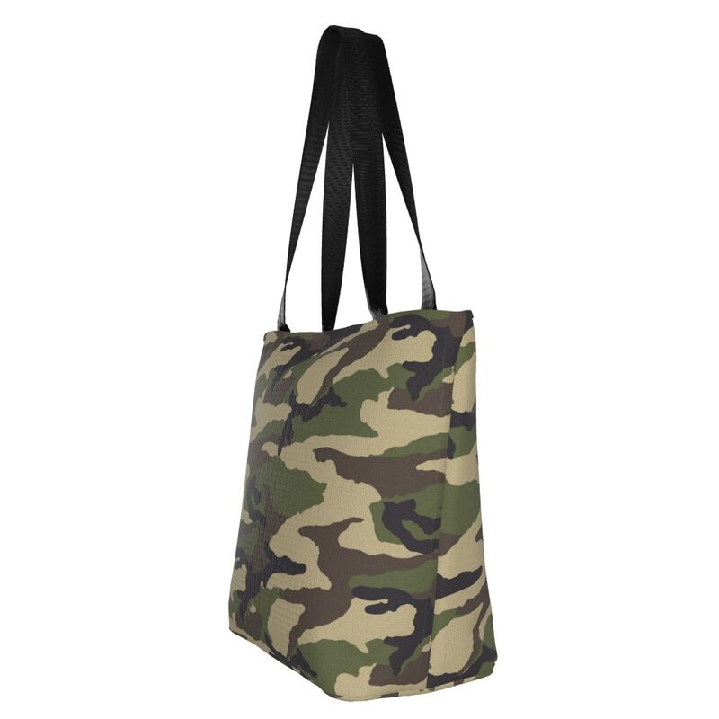 Borsa Shopping classica mimetica militare Jungle Camouflage Outdoor Woman Handbag Fashion borse riutilizzabili in poliestere