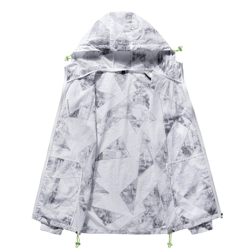 Chaqueta de protección solar para hombre y mujer, abrigo informal holgado con cremallera, estilo universitario, primavera y otoño