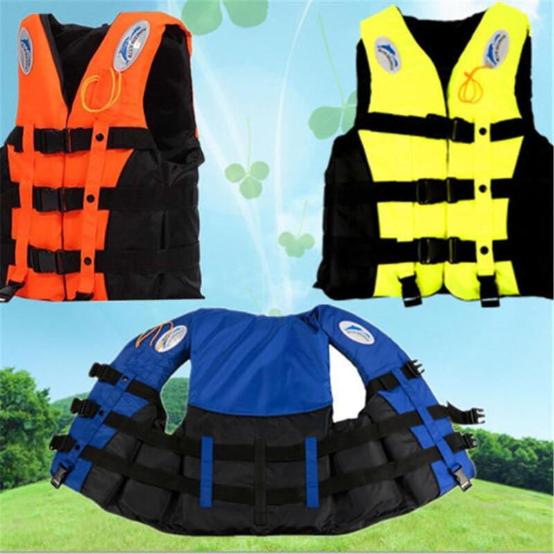 Chaleco salvavidas para adultos, chaleco salvavidas de rescate, natación, navegación y silbato azul, ropa de seguridad para el agua, S ~ 3XL