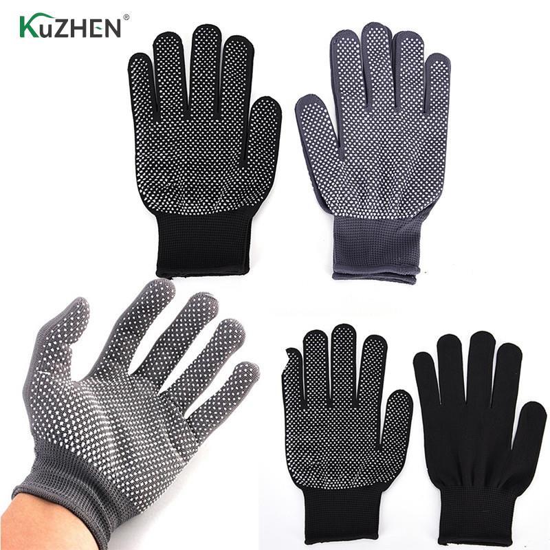 1Pair Hair Straightener Perm Curling Hairdressing Heat Resistant Finger Glove Hair Care Styling Tools Thermal Styling Gloves