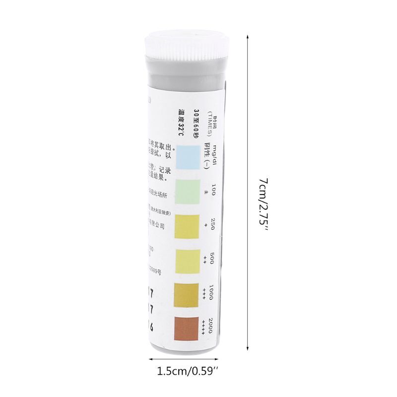 Tira prática do teste da urina das tiras do teste da glicose da urina de 20 tiras para a análise da urina da categoria médica em casa rápida selfcheck 367d