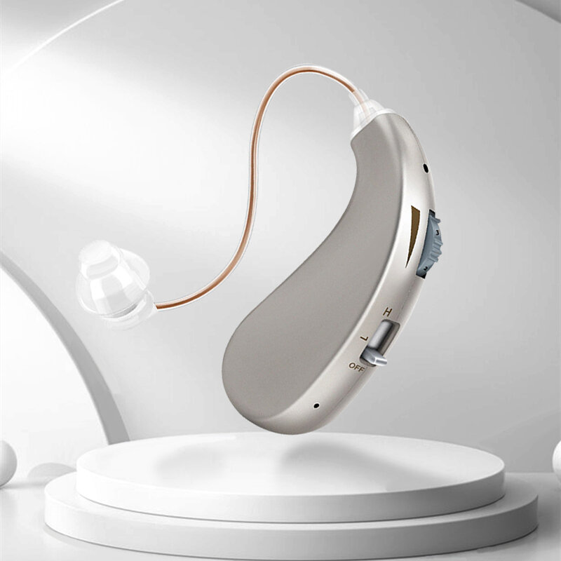Alat Bantu Dengar Tak Terlihat untuk Headphone Tuli Kualitas Tinggi Tuli Yang Dapat Diisi Ulang Gangguan Pendengaran Sedang Hingga Berat