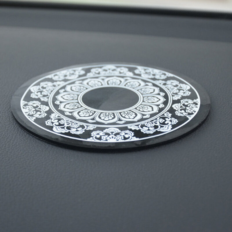 Round Smartphone Non-Slip Pad Car Decoration Mini Buddha Anti-Skid silicone Rubber Sticky Mat