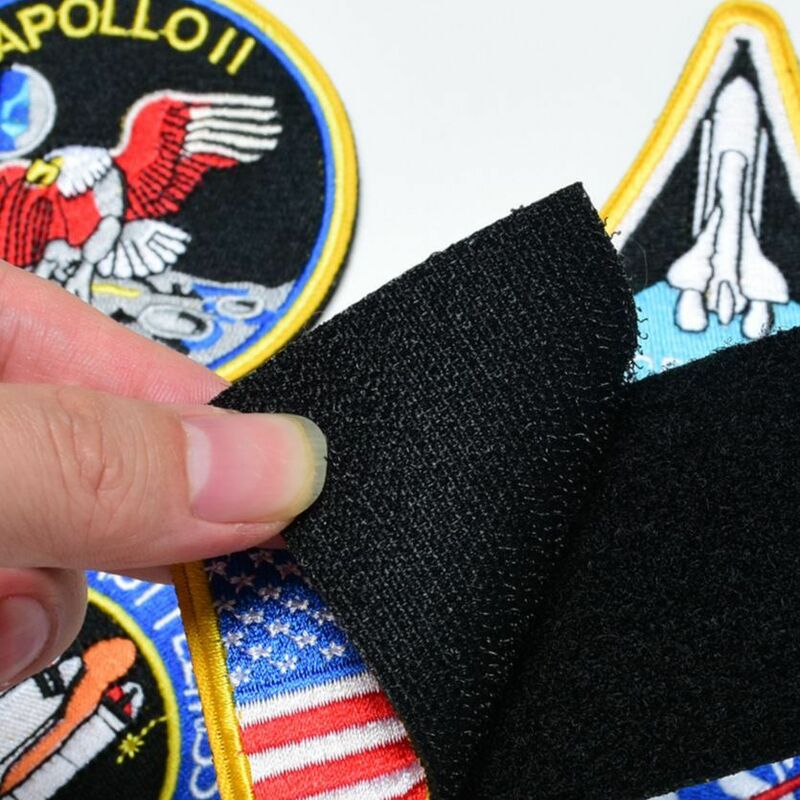 Série de agências espaciais para remendos bordados para calças de brim chapéu mochila roupas costurar-no crachá de remendo de apliques diy. Gancho & laço