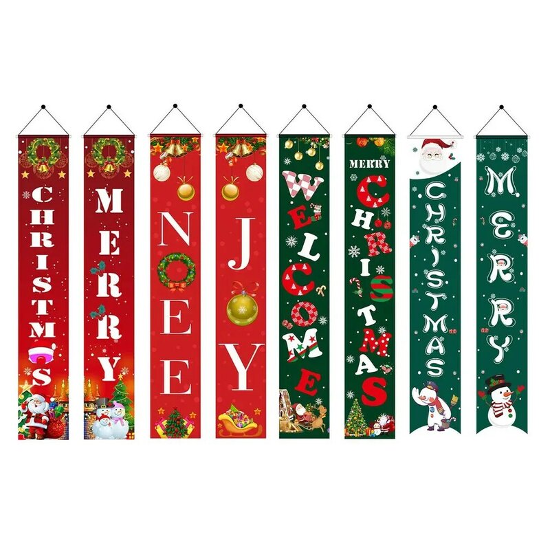 Outdoor Kerst Couplet Decoraties Voor Huis Moderne Boerderij Decor Vrolijk Kerstfeest Rustieke Xmas Banners Voor Voordeur