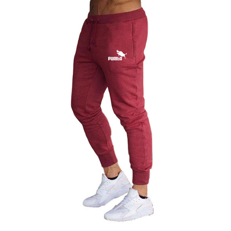 Calça de treino casual masculina com printed de marca, calça fitness de alta qualidade, ideal para corrida, hip hop, novo modelo 2022 s-3