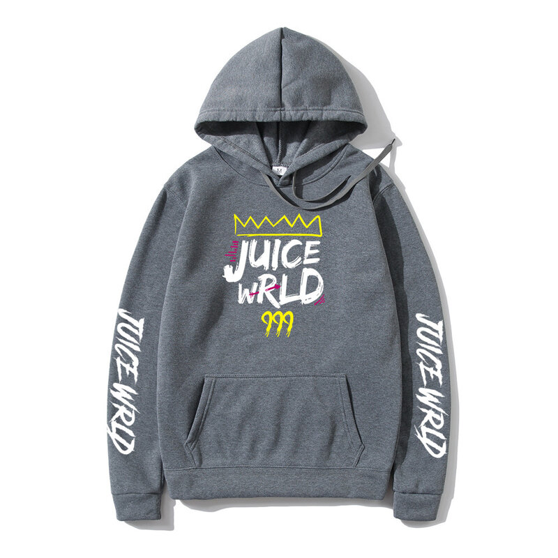 Толстовка Rapper Juice Wrld для мужчин и женщин, Свитшот в стиле хип-хоп, уличная одежда, модные худи, популярные пуловеры с капюшоном, худи на осень ...