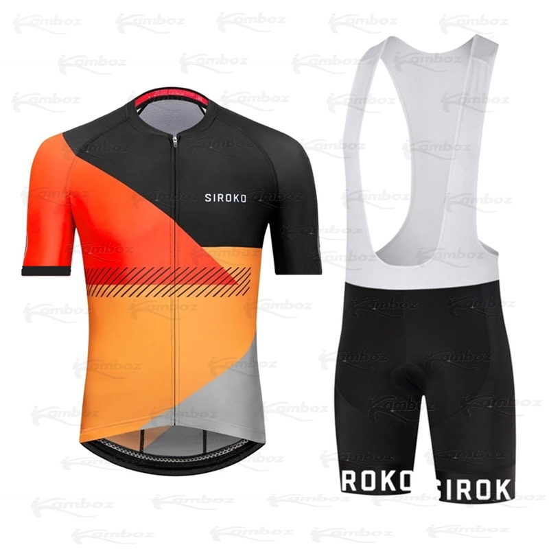 SIROKO-Conjunto de Ropa de Ciclismo para hombre, Maillot de bicicleta de carretera, pantalones elásticos, novedad de 2022