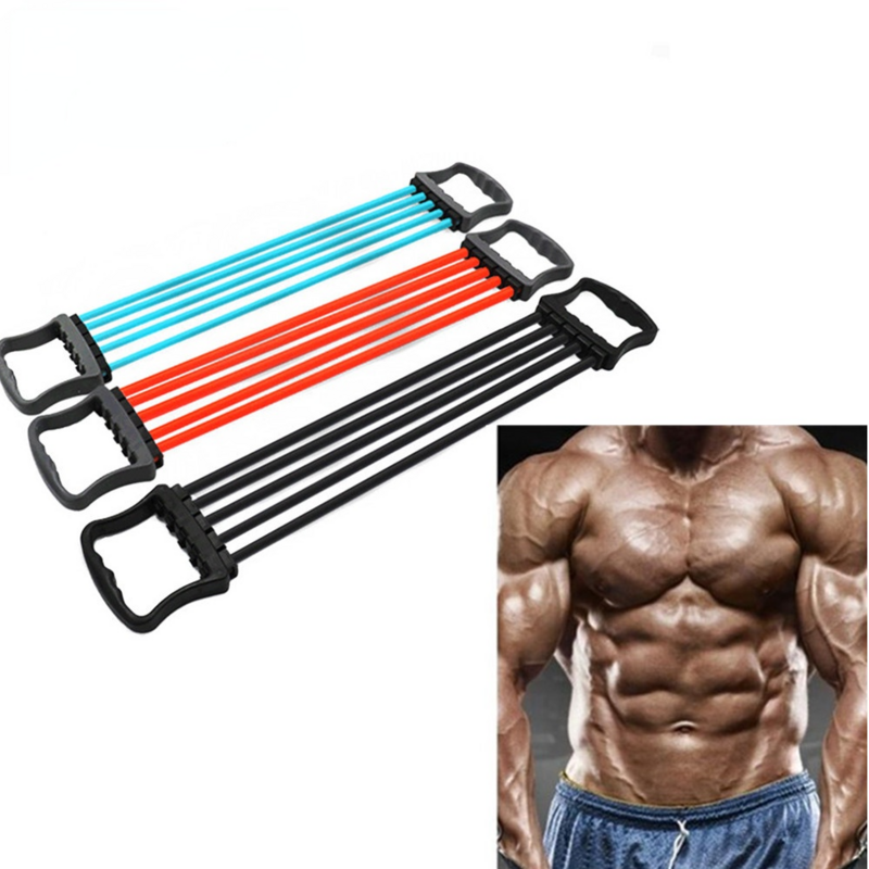 Profession Elastic Fitness Resistance Band Rubber Chest Expander Adjustable Puller Crossfit Exercise Indoor Sport Muscle Workout