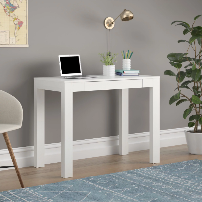 Mainstays Parsons Minimalist Living Room Office Desk Study Writing Table