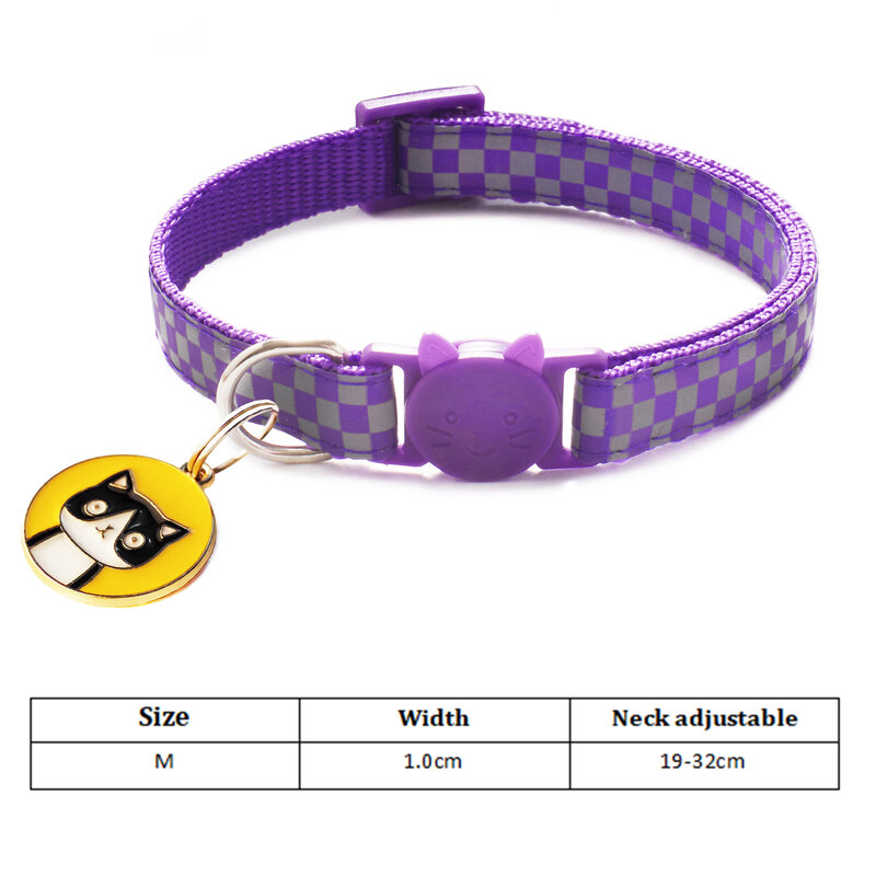 2022 Nieuwe Reflecterende Halsbanden Voor Kat Hond Verstelbare Ketting Kitten Puppy Hond Hals Decoratie Halsband Ketting Huisdier Accessoires