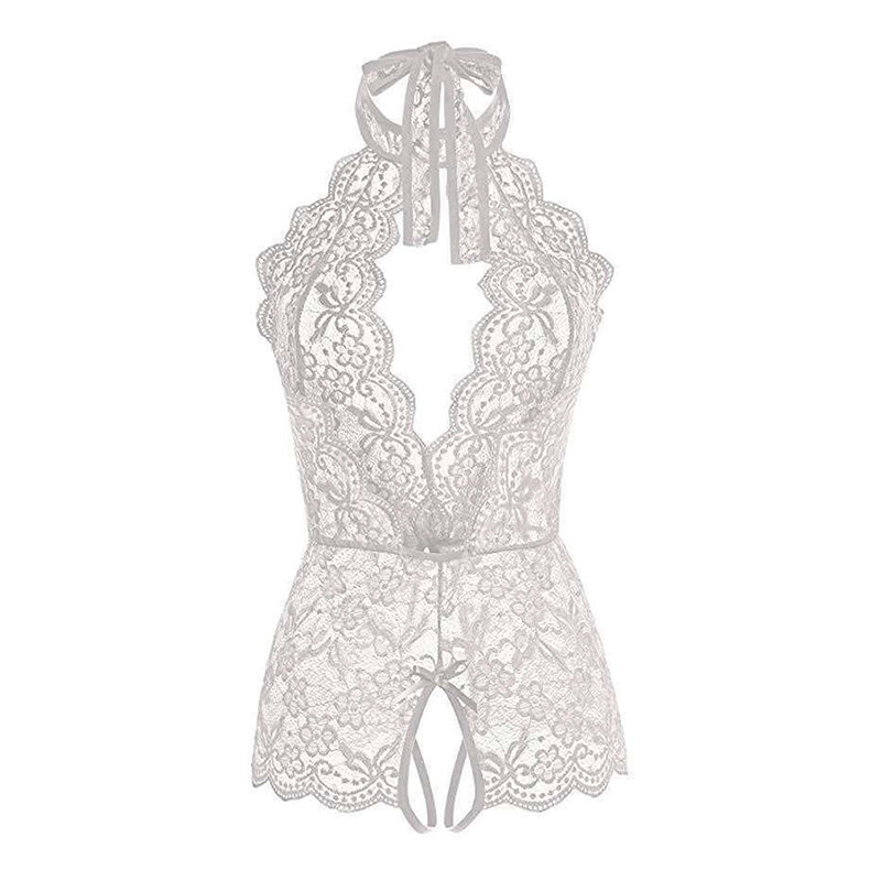Naughty Women's Sexy Lace Lingerie Sets Nightwear Thong Babydoll Lady Hollow Out Underwear Bodysuit For Women Lady Female