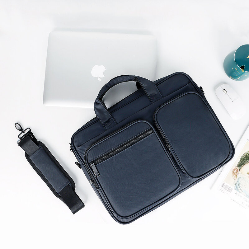 Bolsa para portátil MacBook de 15 pulgadas, maletín expandible de vuelo ligero para hombres y mujeres, funda delgada para computadora portátil, bolsa de negocios de viaje
