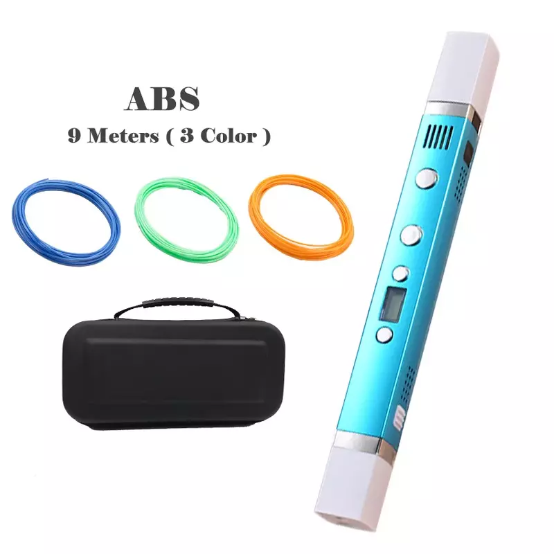 2022 1.75Mm ABS/PLA DIY 3D ปากกา LED,ชาร์จ USB 3D ปากกาวาดภาพ + 100M Filament ของขวัญของเล่นสำหรับเด็ก