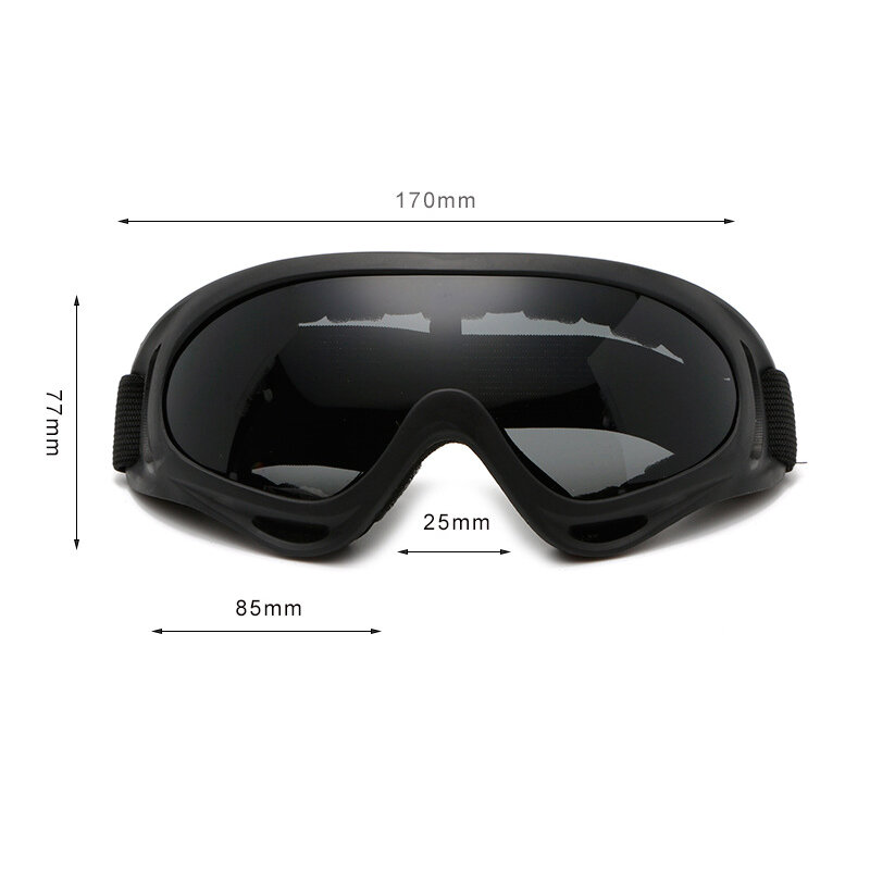 Windproof Winter Skiing Glasses Men Women UV400 Sport Tactical CS Eyewear Snowboard Goggles Magnetic Snowmobile Sunglasses Lens