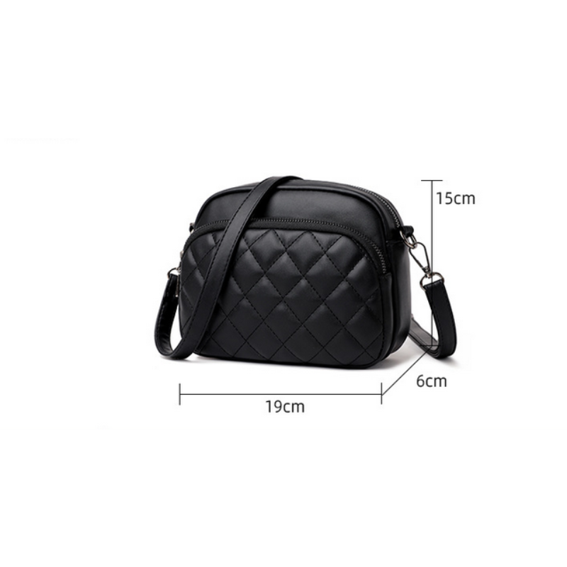 Solid Color PU Leather Crossbody Bag Diamond Lattice Women Shoulder Bag Fashion Brand Handbag and Purses Shopping Cell Phone Bag