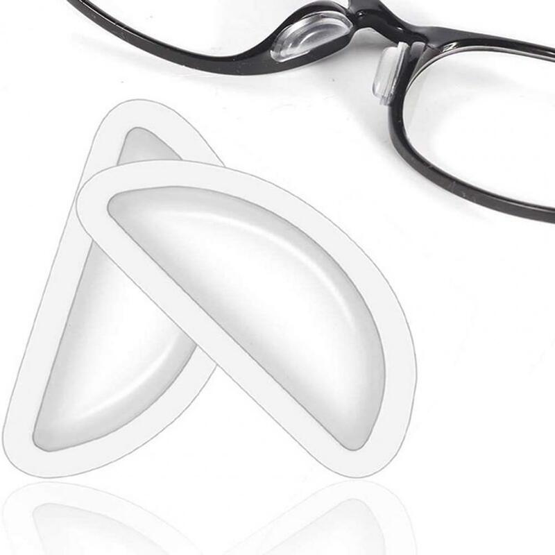 12 paires de plaquettes nasales en Silicone pour lunettes, fabrication Fine, couleur unie, pour lunettes unisexes