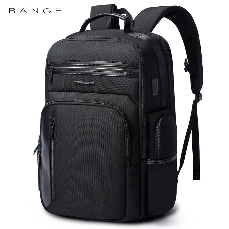 Многофункциональная деловая сумка для мужчин, ранец для ноутбука с USB-зарядкой, водоотталкивающий Повседневный многослойный вместительный...
