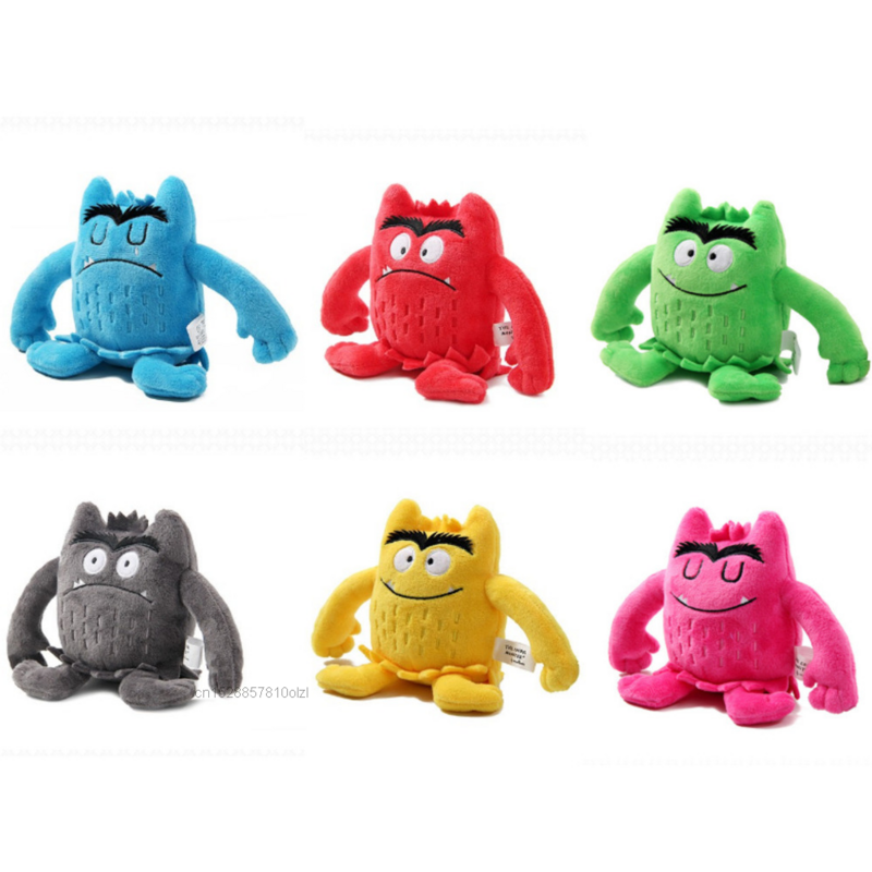 Mainan Boneka Mewah Monster Warna Pesta Nikmat Dekorasi Anak-anak Bayi Menenangkan Emosi Mainan Boneka Mewah untuk Anak-anak Hadiah Terbaik 15Cm