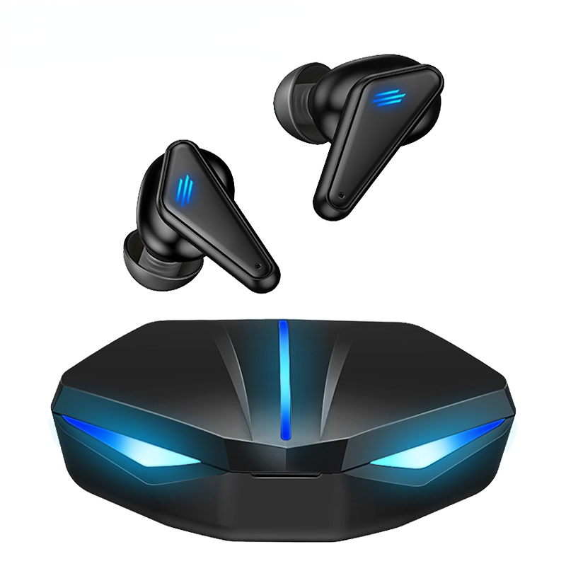 K55 Headset Gaming TWS Fone Earphone Bluetooth Flash Rendah Earbud dengan Mikrofon Bass Audio Pemosisian Suara Headphone Nirkabel PUBG