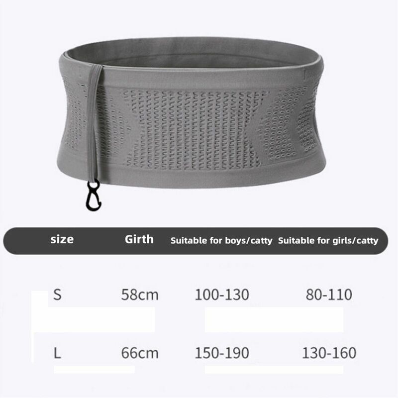 Concealed Waist Bag With Hanging Hook Portable Slim Thin Waist Pack Breathable Lightweight Packet Outdoor Sport Mobile Phone Bag