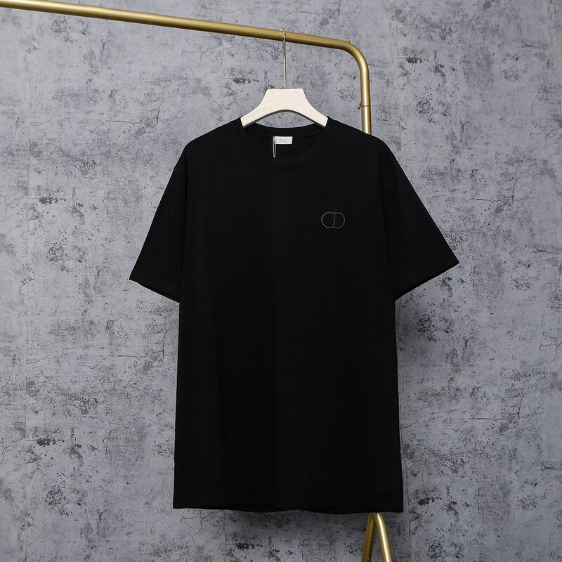 Camiseta de lujo para hombre y mujer, Tops informales a la moda, apliques de primavera, camiseta de marca de algodón con letras de alta calidad, 2022