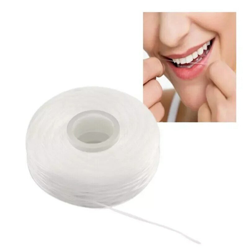 1 Box + 10 Rollen 50m Dental Flosser Oral Hygiene Zähne Reinigung Wachs Minze Zahnseide Spool Zahnstocher zähne Flosser Set
