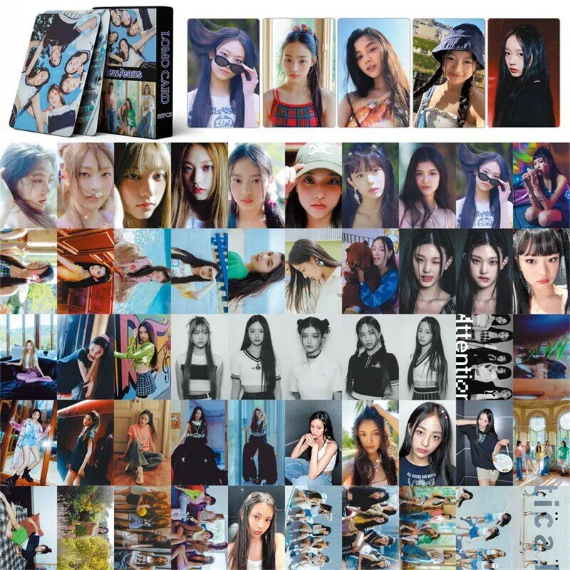 55 Buah Kpop Newjeans Album Perhatian OMG Fotocard Hadiah Koleksi Kartu Lomo untuk Wanita HD Foto Poster Kartu Pos