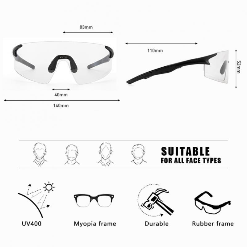 NRC – lunettes de soleil photochromiques pour hommes, cyclisme, vtt, vélo de route, sport de plein air, TR90