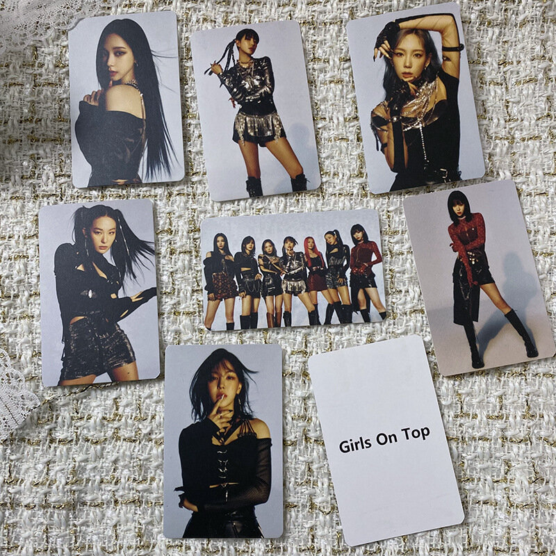 8Pcs/Set Wholesale Kpop Photocard New GirlsOnTop Postcard New Album Lomo Card Photo Cards Poster Picture Fans Gifts Collection