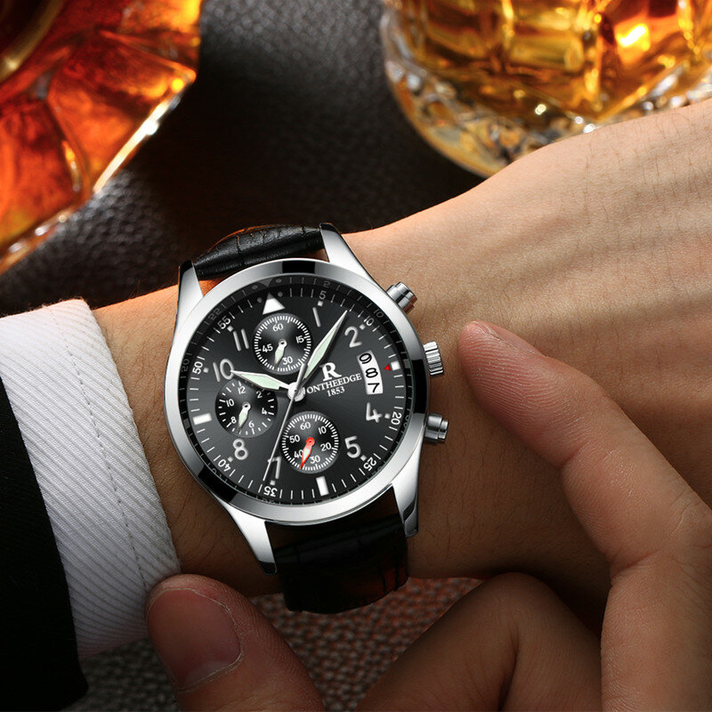 2022 Mannen Horloges Auto Datum Waterdicht Sport Horloges Rvs Horloge Luxe Top Merk Horloge Vliegwiel Draaiende Quartz Horloge