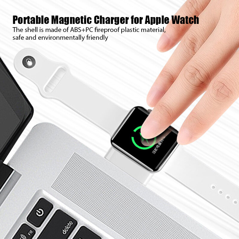 Station de charge sans fil Portable pour IWatch 7 6 SE 5 4, Station de charge, câble de charge USB pour Apple Watch série 7 6 5 4 3 2 1