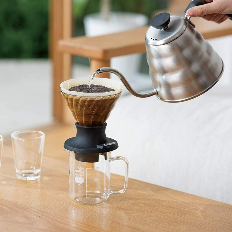 القهوة الذكية المنقط مجموعة قابلة لإعادة الاستخدام الزجاج دورق قهوة تصفية cupfilter صب أكثر من صانع القهوة V60 الغمر مخروطي يخمر باليد