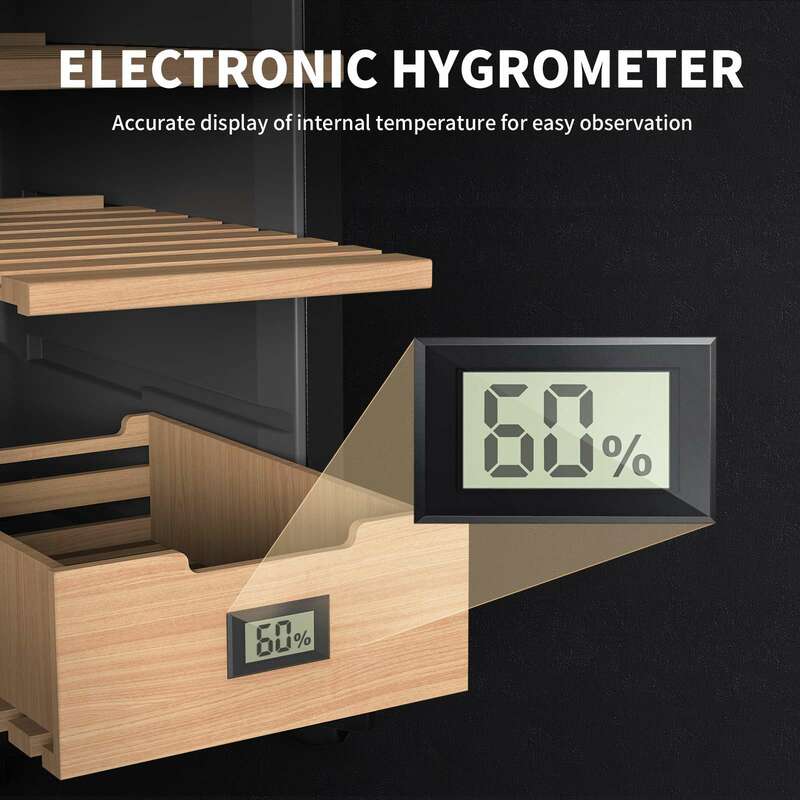 Needone 23l refrigerador elétrico humidor charuto armário de controle inteligente temperatura madeira cedro baixo ruído charuto vinho refrigerador
