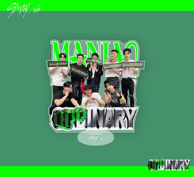 KPOP New Boys Group Stray kids New MANIAC Collective Acrylic Cartoon Stand Up Table Decorations Table Top Decorations Gifts