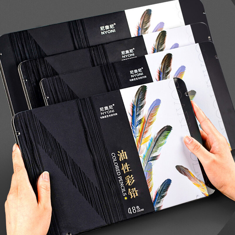 Xsyoo-Juego de lápices de colores para dibujo artístico, caja de lápices de colores oleosos de 24/36/48/72/120 colores, suministros de arte escolar