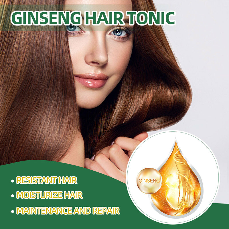 Hair Growth Products Red Ginseng Extract Fast Growing Spray Scalp Treatment Oil Beauty Health Hair Care for Men Women 100ml