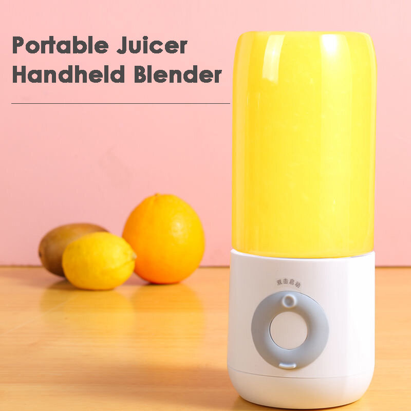 Portable Blender Mixer Cup Electric Juicer Machine USB Charging Wireless Smoothie Food Processor Fruit Squeezer Kitchen Tools