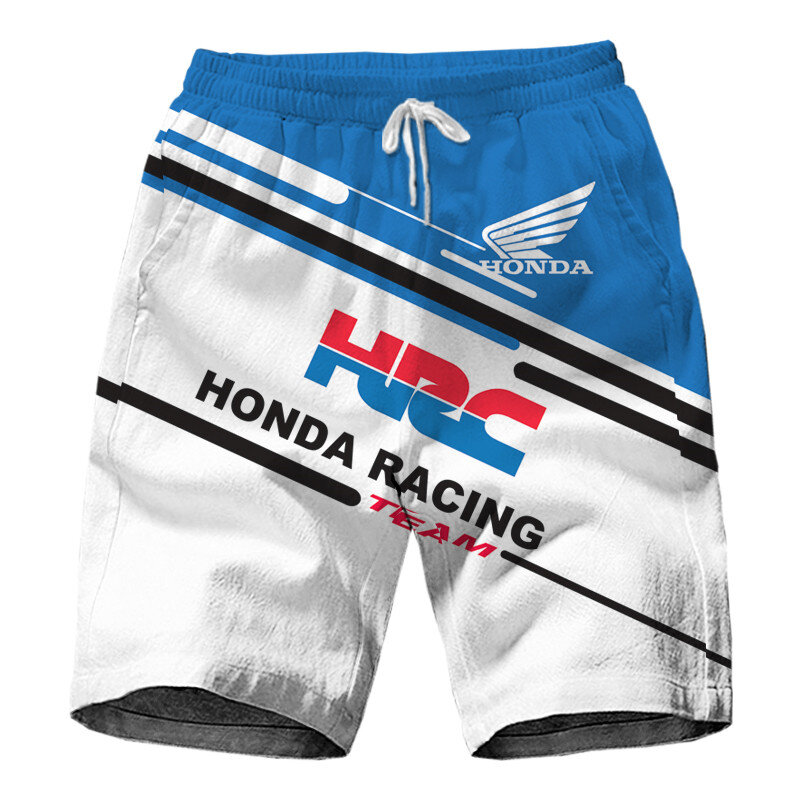 Pantaloncini da uomo 2022 Honda Wing moto Logo stampa digitale 3d moda Casual Harajuku abbigliamento da spiaggia di marca di alta qualità