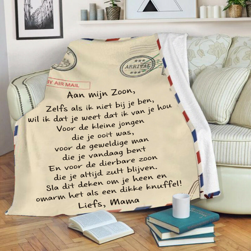 Флисовое одеяло для моей дочери/сына дэкена, голландское фланелевое одеяло с надписью, подарок для детей, koc 120x150/130x150/150x200/150x220 см