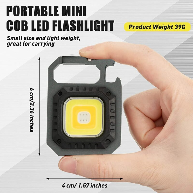 Mini torche LED Portable et puissante, imperméable, torche de poche, lampe de travail multifonctionnelle, lanterne LED pour Camping, pêche