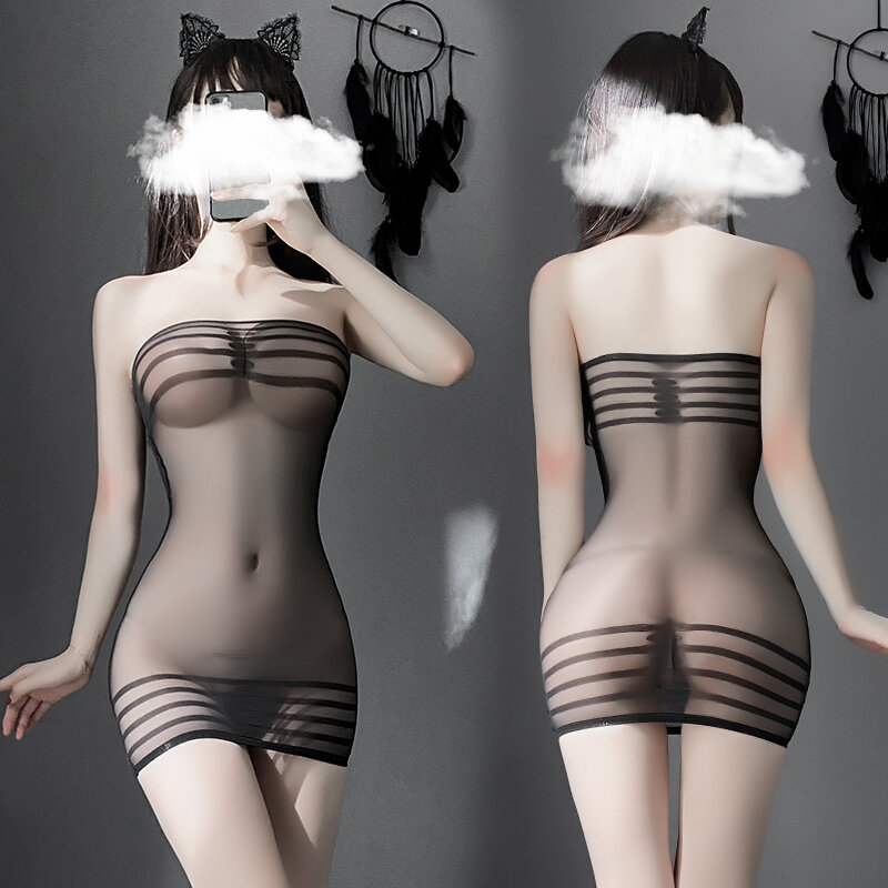 2022 New Fishnet Unterwäsche Elastizität Baumwolle Hot Sexy Dessous Frauen Nachtwäsche Kostüme für Mesh Elastische Kleid Exotische Dessous