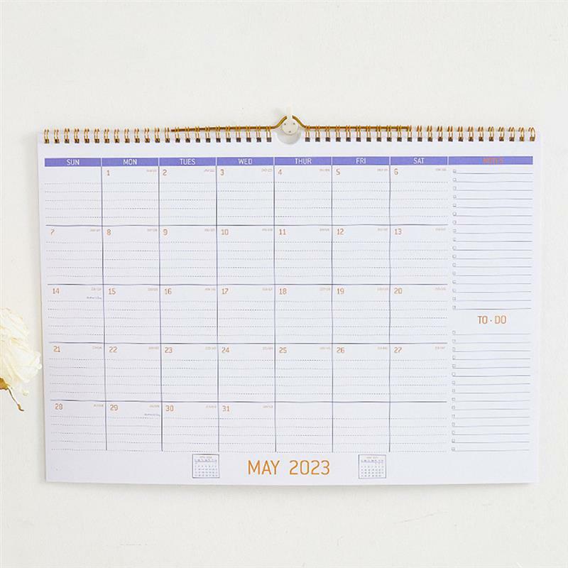 Calendario del calendario del programma creativo calendario dell'agenda per il calendario del pianificatore domestico domestico