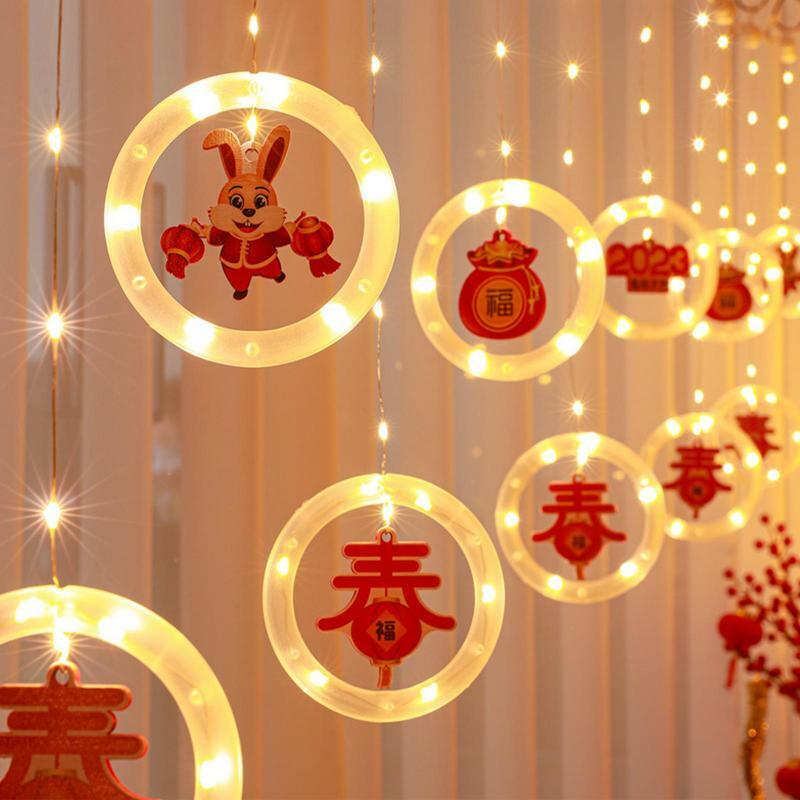 Chinese String Lights Konijn Lente Festival Led String Verlichting Traditionele Lente Festival Led Kerstverlichting Voor 2023 Konijn