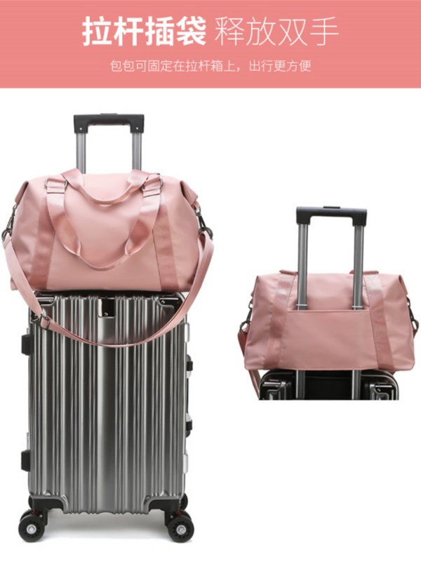 女性のためのポータブルヨガフィットネスバッグ,ウェットとドライセパレーション,防水,大容量の短い肌色のスーツケース,送料無料