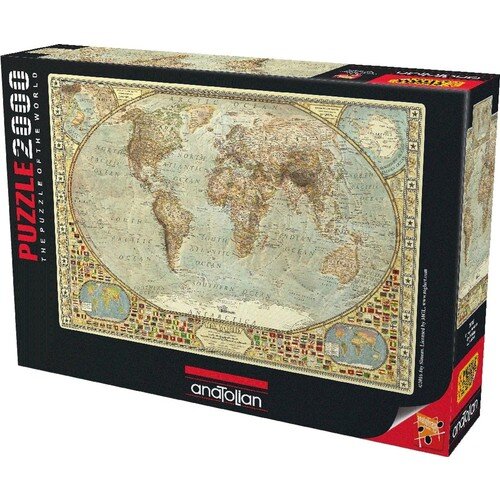 الأناضول 2000 المسار خريطة العالم اللغز